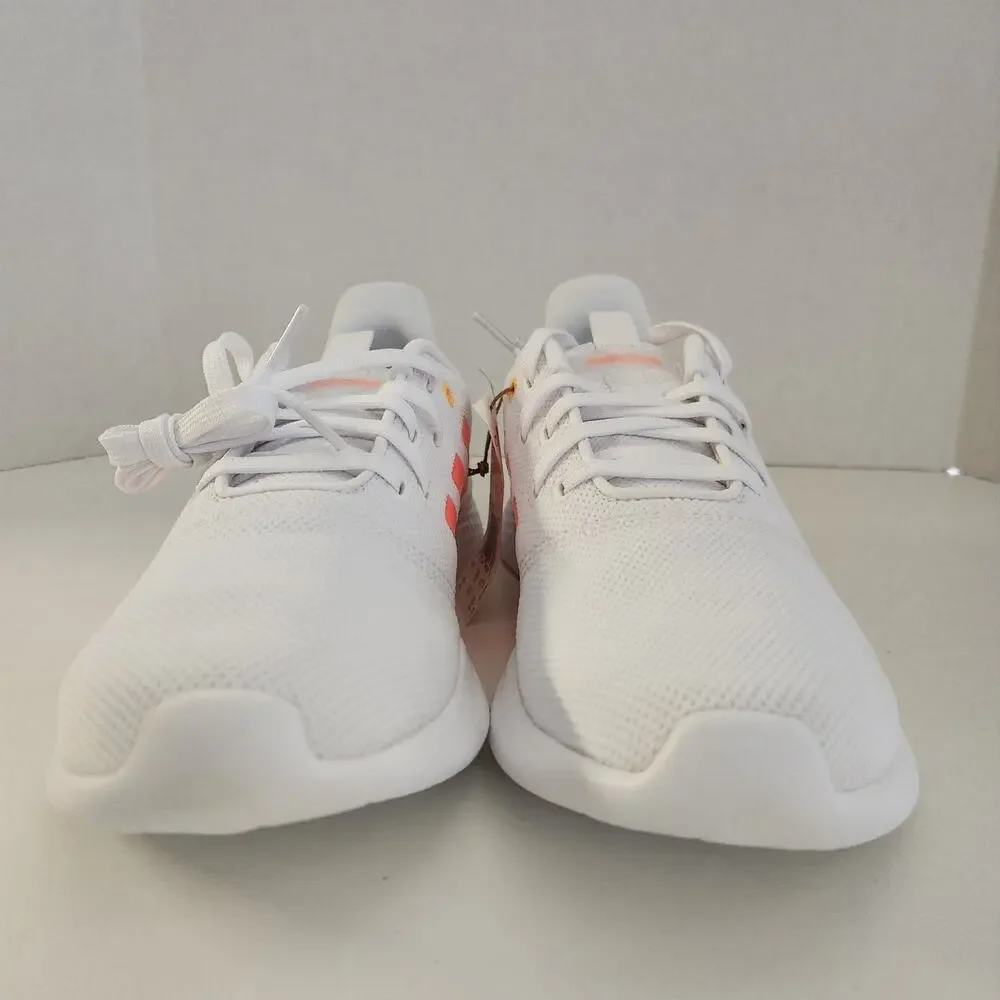 adidas Women's Puremotion Running Shoe, White/Acid Red/Flash Orange, 10 - Picture 2 of 8